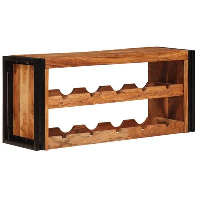 vidaXL Weinregal Braun 100 x 45 x 33 cm Massivholz Akazie