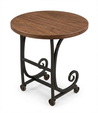 Beistelltisch Modern Braun Designer-Beistelltisch Holz Komfortable