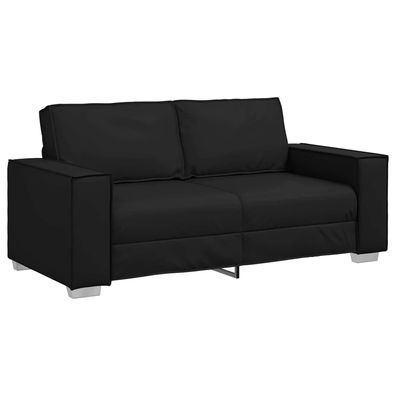 vidaXL Zweisitzer-Sofa Schwarz 180 cm Kunstleder