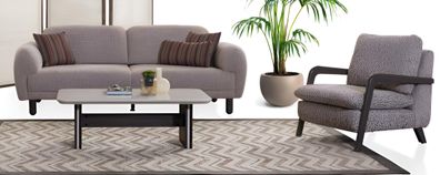 Stilvolles Sofa-Set Hochwertige Materialien Modernes Interieur Beige