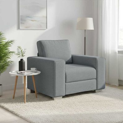 vidaXL Sofa-Sessel Hellgrau 100 cm Stoff