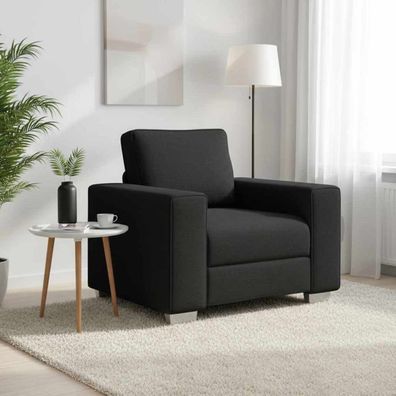 vidaXL Sofa-Sessel Schwarz 100 cm Stoff