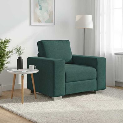 vidaXL Sofa-Sessel Dunkelgrün 100 cm Stoff