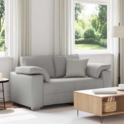 vidaXL Zweisitzer-Sofa Wolkengrau 160 cm Stoff