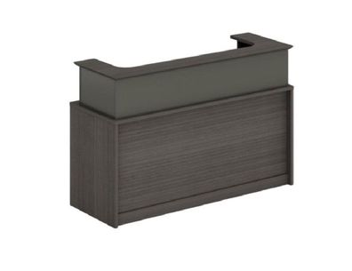 Moderne Empfangstheke aus Holz für Büro Empfangsbereich Modernen Design