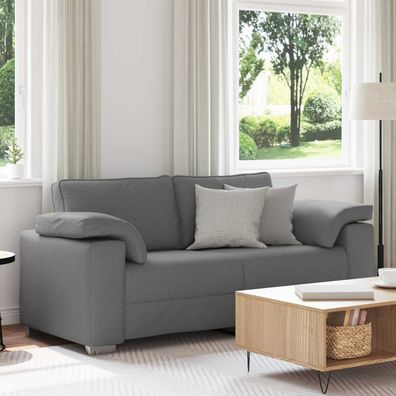 vidaXL Zweisitzer-Sofa Dunkelgrau 180 cm Stoff