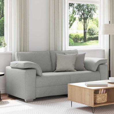 vidaXL Zweisitzer-Sofa Wolkengrau 180 cm Stoff