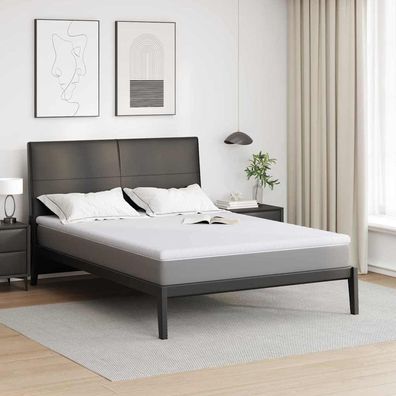 vidaXL Matratzenauflage Weiß 140 x 200 cm Jacquard Stoff