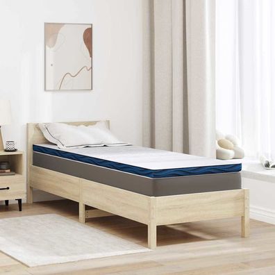 vidaXL Matratzenauflage Weiß 80 x 200 cm Jacquard-Stoff