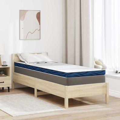 vidaXL Matratzenauflage Weiß 80 x 200 cm Jacquard-Stoff