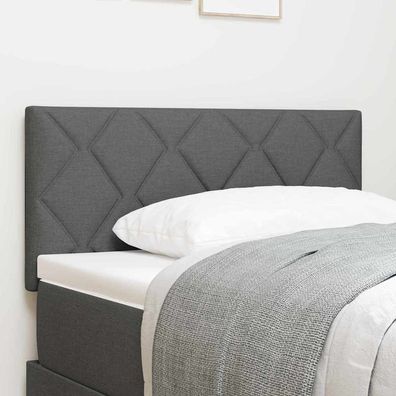vidaXL Kopfteil Dunkelgrau 90 cm Stoff