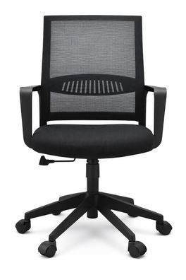Ergonomischer Bürostuhl mit Netzrücken, Armlehnen und Höhenverstellung