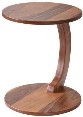 Modern Couchtisch Beistelltisch Wohnzimmer Rund Braun Holz Luxus Neu