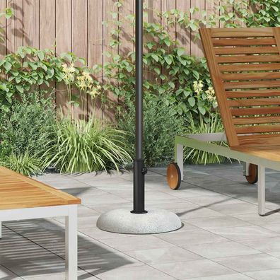 vidaXL Sonnenschirmständer 20,9kg Hellgrau Beton Rund