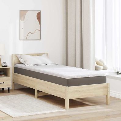 vidaXL Matratzenauflage Weiß 80 x 200 cm Strickstoff