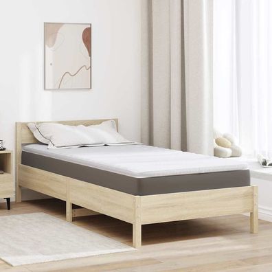 vidaXL Matratzenauflage Weiß 90 x 200 cm Strickstoff
