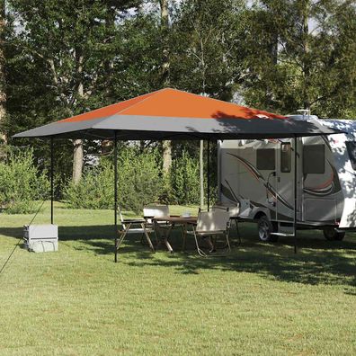 vidaXL Pavillon-Zelt Orange 395 x 395 x 251 cm Stoff