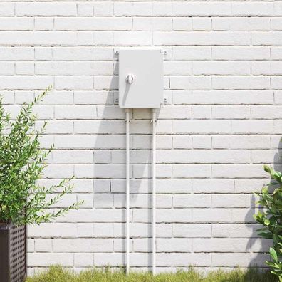 vidaXL Steuerungsschrank Grau 25 x 13 x 24 cm ABS Kunststoff