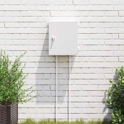 vidaXL Steuerungsschrank Grau 37 x 16,5 x 35 cm ABS Kunststoff