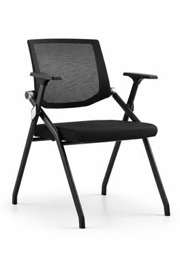 Ergonomischer Seminarstuhl mit Mesh-Rückenlehne und modernen Armlehnen
