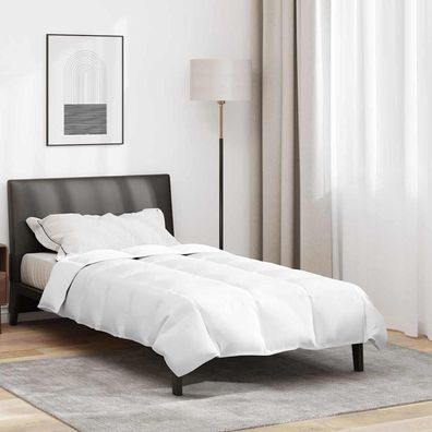 vidaXL Bettdecke Weiß 140 x 220 cm Feder