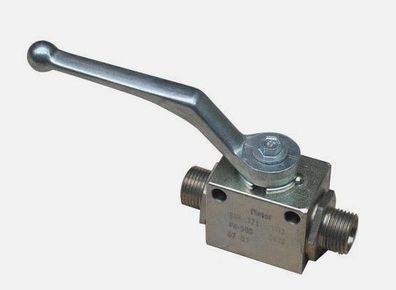 2/2-Wege Absperrhahn Kugelhahn 6L Hydraulik vernickelt Hochdruckventil ?AKTION?