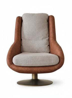 Sessel Moderner Stil Beigefarben Weicher Sessel Elegantes Design Stoffbezug