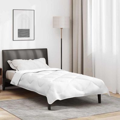 vidaXL Winterbettdecke Weiß 220 x 140 x 5 cm Polyester