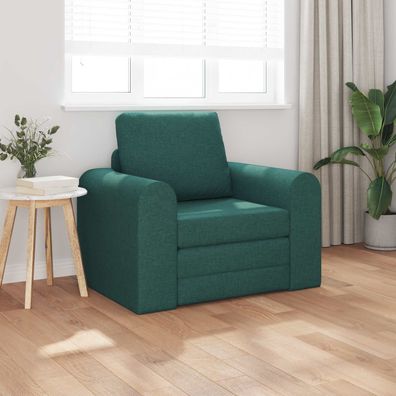 vidaXL Schlafsofa Dunkelgrün 98 x 71 x 83 cm Stoff