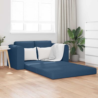 vidaXL Schlafsofa 60cm Blau Stoff
