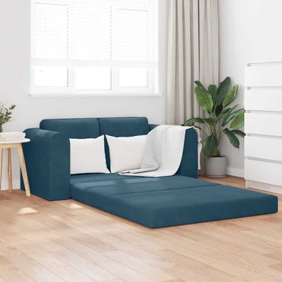 vidaXL Schlafsofa Blau 148 x 71 x 83 cm Samt