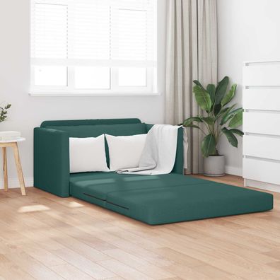 vidaXL Schlafsofa 110cm Dunkelgrün Stoff