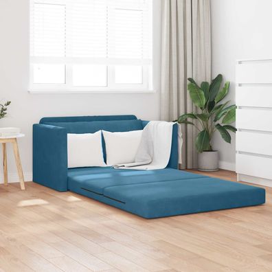 vidaXL Schlafsofa Blau 124 x 71 x 78 cm Samt