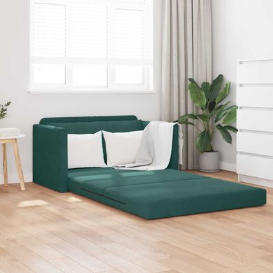vidaXL Schlafsofa Dunkelgrün 124 x 71 x 78 cm Samt