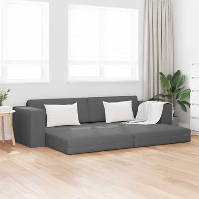 vidaXL Schlafsofa Dunkelgrau 245 x 78 x 77 cm Stoff