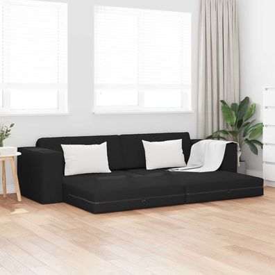 vidaXL Schlafsofa Schwarz 245 x 78 x 77 cm Stoff