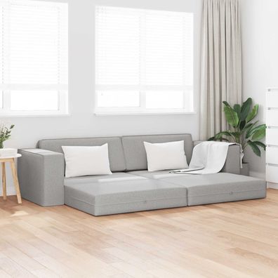 vidaXL Schlafsofa Wolkengrau 245 x 78 x 77 cm Stoff