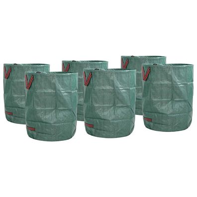 vidaXL Gartenmüllsäcke 12 pcs Grün 66 x 66 x 83,5 cm Polypropylen