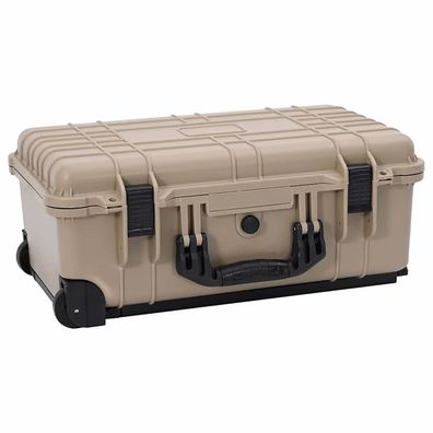 vidaXL Hartschalenkoffer Sand 56 x 35 x 23 cm Polypropylen und ABS