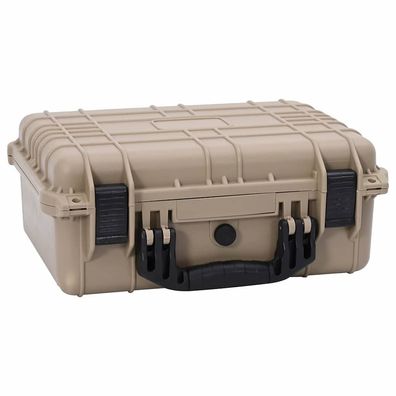 vidaXL Hartschalenkoffer Sand 40.5 x 33 x 17,5 cm Polypropylen und ABS