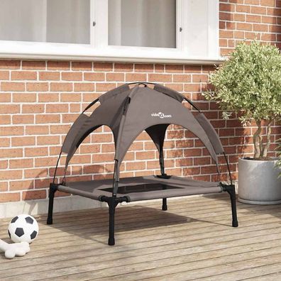 vidaXL Hundebett Braun 76 x 62 x 70,5 cm Stahl