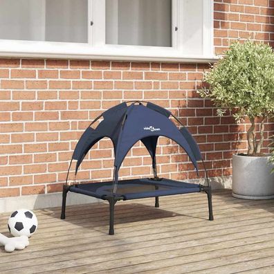 vidaXL Hundebett Marineblau 62 x 48 x 61 cm Stahl