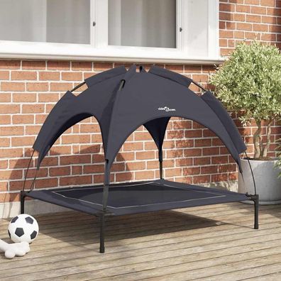 vidaXL Hundebett Schwarz 90 x 81 x 80,5 cm Stahl
