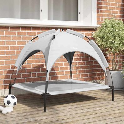 vidaXL Hundebett Silber Grau 90 x 81 x 80,5 cm Stahl