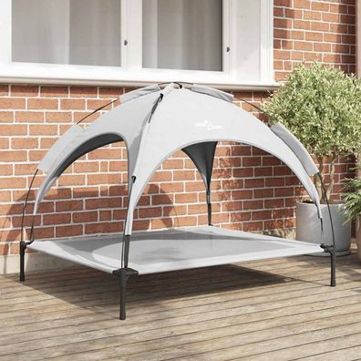 vidaXL Hundebett Silber Grau 104 x 86 x 84,5 cm Stahl