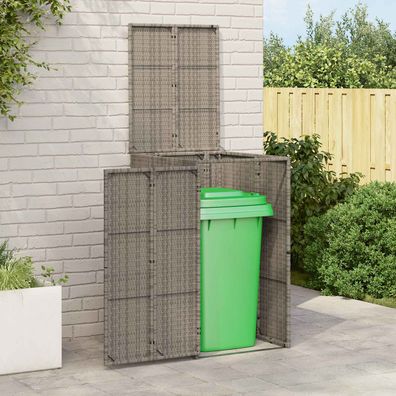 vidaXL Mülltonnenbox Grau 65 x 80 x 115 cm Polyethylen