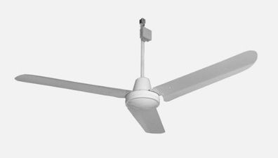 Deckenventilator Stallventilator S01 142cm Stahl 75W 15000m³/h IP54