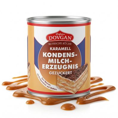DOVGAN Gezuckertes Kondensmilcherzeugnis - Karamell (6x397g) - 2382g