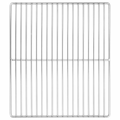 vidaXL Grillrost Silber 40 x 35 cm Edelstahl