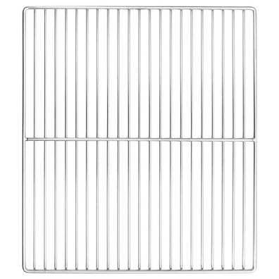 vidaXL Grillrost Silber 45 x 40 cm Edelstahl